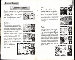 Master of Monsters Instructions Page 12 and 13Thumbnail